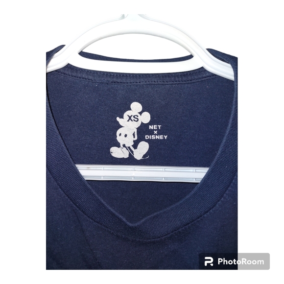 Net x Disney extra small navy blue 100% cotton Mickey comic - Picture 3 of 3